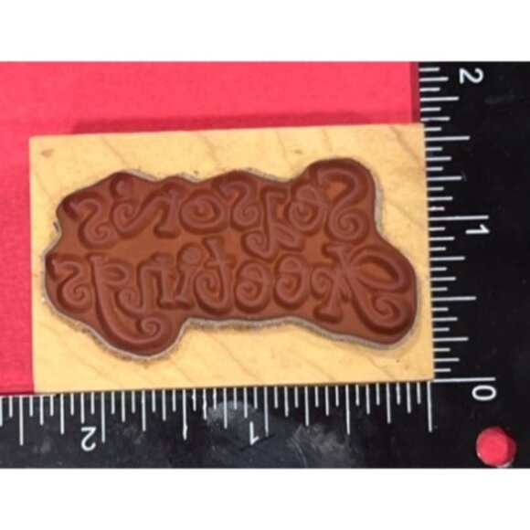 Season's Greetings 2527E Wood Mounted Rubber Stamp by Penny Black - Picture 2 of 5